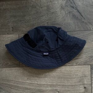Patagonia Dark Blue Wide-Brim Hat